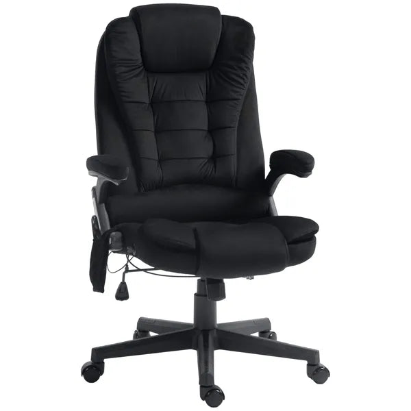 Vinsetto Linen Vibrating Massage Heat Office Chair High Back Recliner Padded Armrests Remote Control Black - product image 11