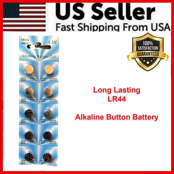 10 Pack LR44 AG13 A76 1.5V Alkaline Button Cell Batteries - product view 11