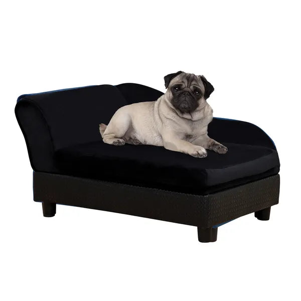 PawHut Luxury Dog Bed for Small Dogs, Hidden Storage, 3" Foam Cushion, Modern Pet Sofa, Black - product image 11