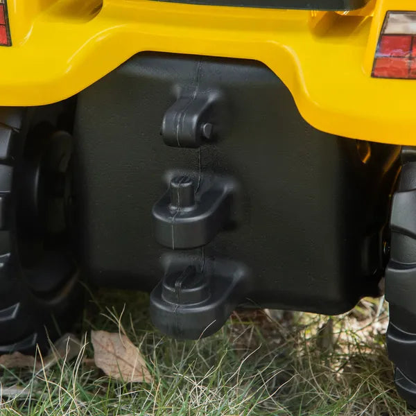 Aosom Manual Control Excavator Toy Car, Ride-On No Power Digger with Bucket, for Ages 3-6, Yellow - product image 9