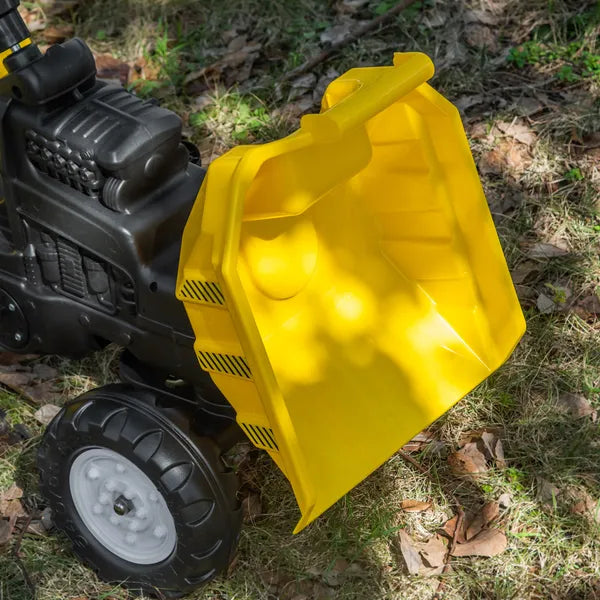 Aosom Manual Control Excavator Toy Car, Ride-On No Power Digger with Bucket, for Ages 3-6, Yellow - product image 8