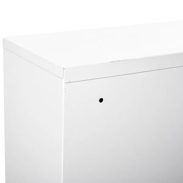 Medicine Cabinet Steel Wall Mount 24x16 3-Tier Storage Lockable White - product image 14
