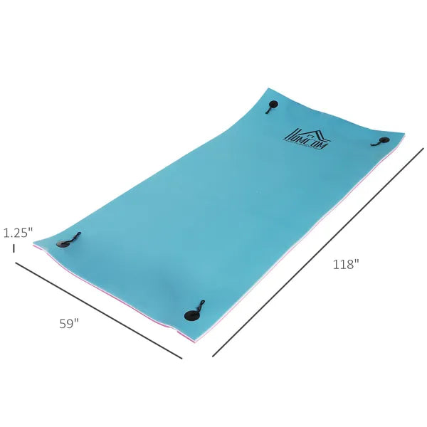 HOMCOM Mega Floating Water Mat, 10' x 5' 3-Layer Pool Float Raft for Lake and Ocean, Portable Foam Construction - product image 3