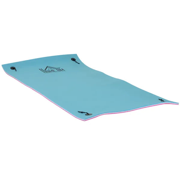 HOMCOM Mega Floating Water Mat, 10' x 5' 3-Layer Pool Float Raft for Lake and Ocean, Portable Foam Construction - product image 1