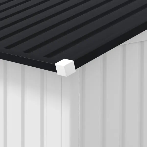 Outsunny Metal Garden Shed White Storage Utility Double Locking Doors for Bike Yard Tools - product image 9
