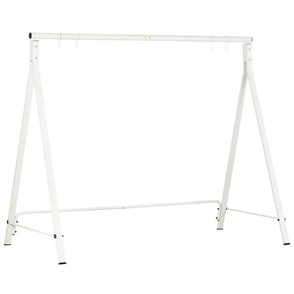 Metal Porch Swing Stand with 528 lb Capacity, White - product image 1