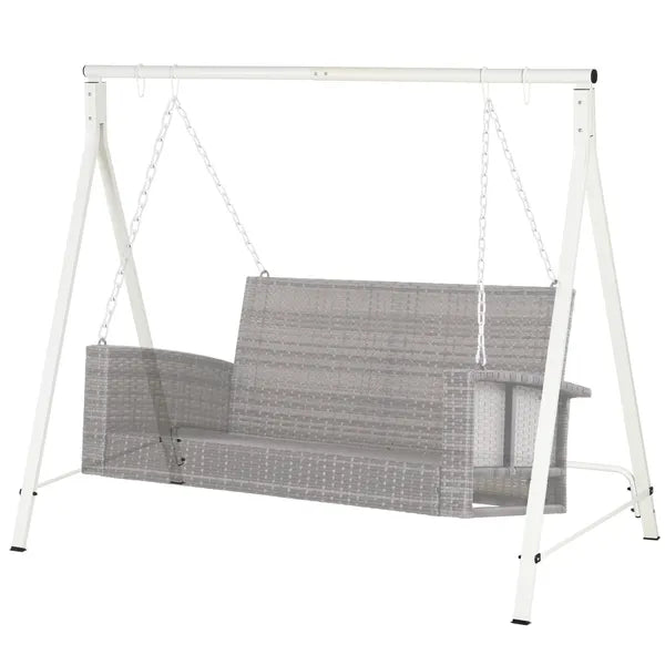Metal Porch Swing Stand with 528 lb Capacity, White - product image 12