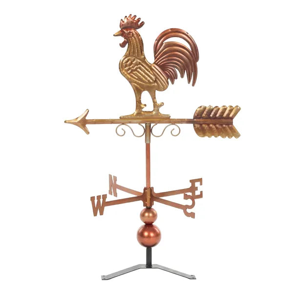 Outsunny Metal Rooster Weathervane, Roof Mount Wind Direction Indicator, Outdoor Weather Vanes - product image 1