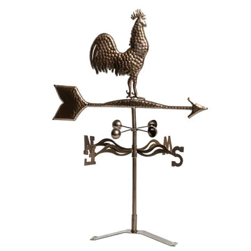 Metal Rooster Weathervane, Roof Mount Wind Direction Indicator, Outdoor Weather Vanes - product image 1