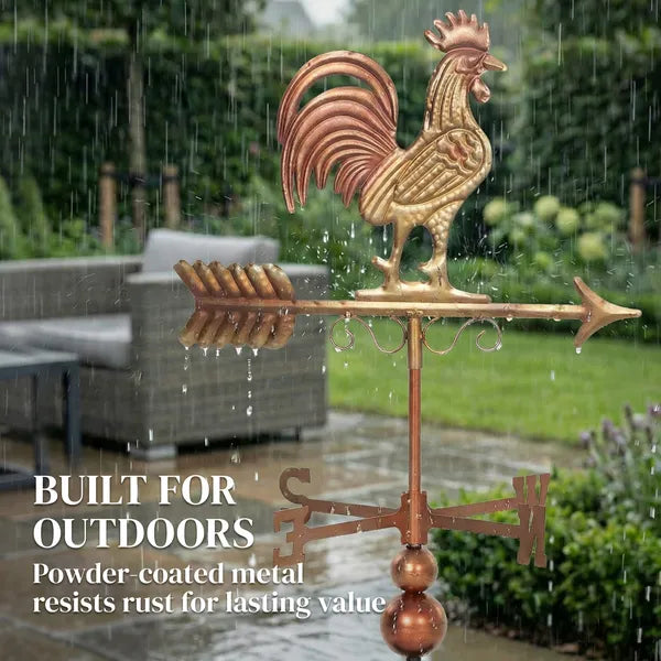 Outsunny Metal Rooster Weathervane, Roof Mount Wind Direction Indicator, Outdoor Weather Vanes - product image 5