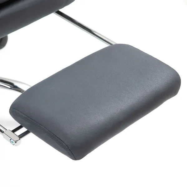 Vinsetto Microfibre Massage Office Chair, Heated Reclining Chair with Footrest, Double-tier Padding, Swivel Wheels, Dark Gray - product image 9