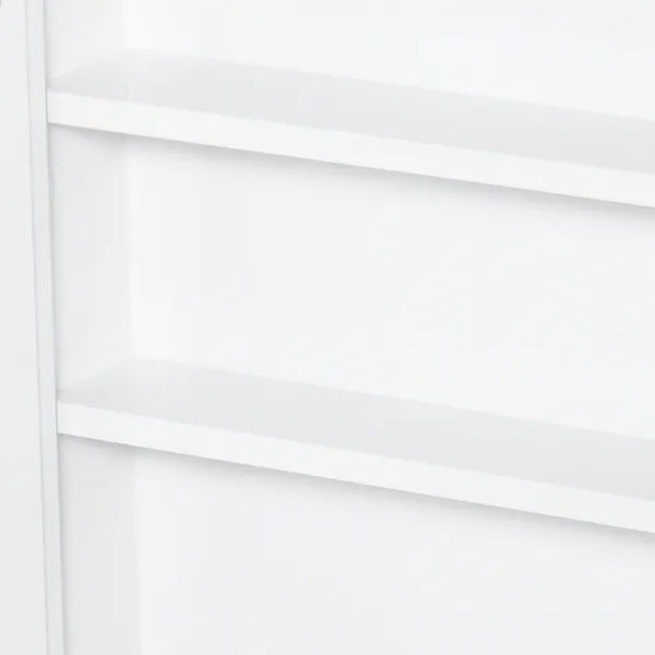 Kleankin Mirrored Medicine Cabinet 24x22 Steel Frame Wall-Mounted Double Doors White - product image 9