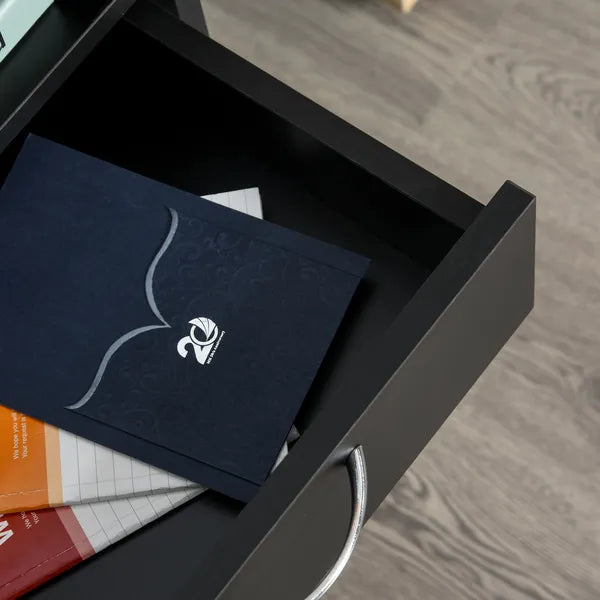 Mobile Storage Cabinet Organizer with Drawer Black Printer Stand with Castors for Office - product image 8