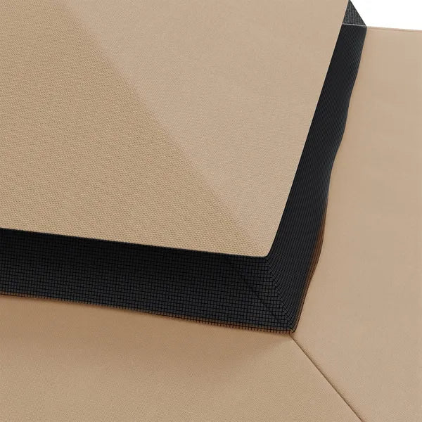Outsunny Model 84C-051 or 84C-269 10' x 10' Gazebo Replacement Canopy, Khaki - product image 9
