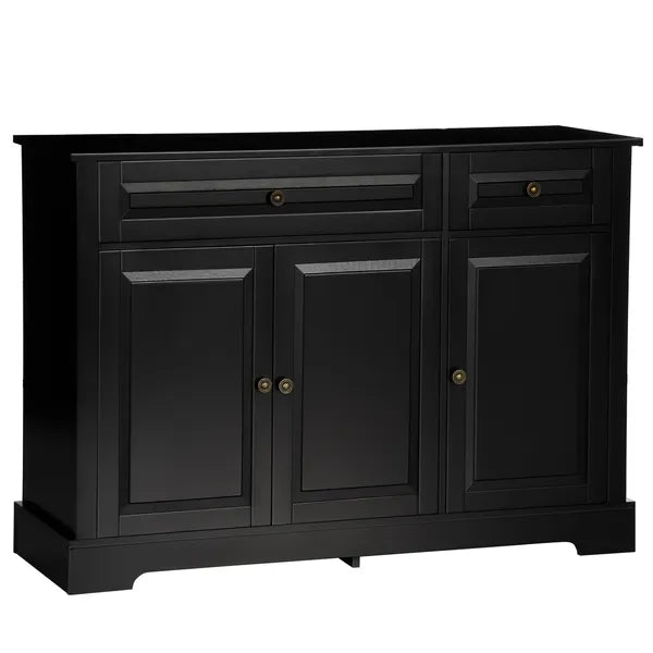 Modern Black Sideboard Buffet with Cupboards Drawers Shelves for Living Room Kitchen Storage - product image 1
