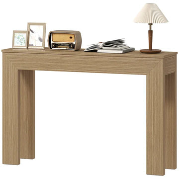 HOMCOM Modern Console Table, 47 Inch Narrow Entryway Table, Natural Wood - product image 1