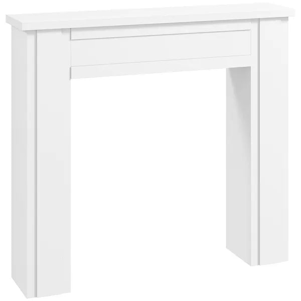 Modern Fireplace Mantel, Freestanding Fireplace Surround with Leg for Electric Fireplaces, 44.7" W x 40" H, White - product image 11