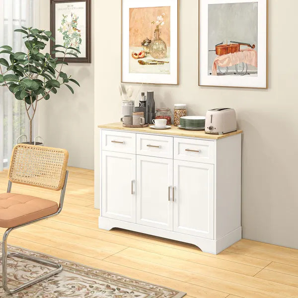 Modern Kitchen Sideboard Buffet Cabinet White Storage Island Dining Room Living Room Furniture - product image 7