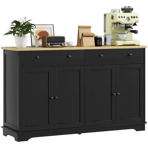 Modern Sideboard, Accent Kitchen Buffet Cabinet with Storage Drawers and Adjustable Shelves, for Dining, Entryway, Black - product image 11