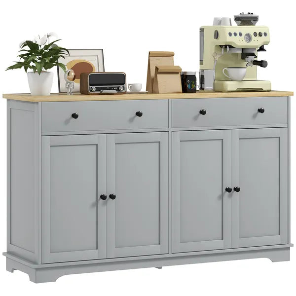 HOMCOM Modern Sideboard, Buffet Cabinet with Storage Drawers, Adjustable Shelves for Living Room, Dining Room, Entryway, Gray - product image 11