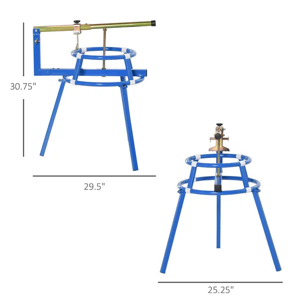 Motorcycle Tire Changing Stand for 16 to 24 Inch Tires, Adjustable, Blue - product image 3