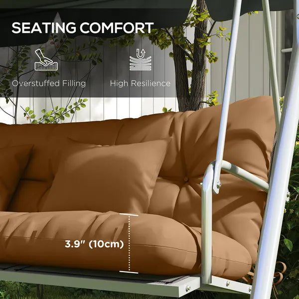 Outsunny Outdoor Cushion Set Encru for Bench Seating Renewal Comfort Upgrade for Garden and Patio Furniture - product image 6