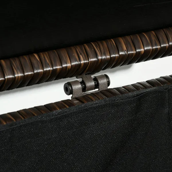 Outdoor PE Rattan Deck Box with Liner and Hydraulic Lift, Brown - product image 7