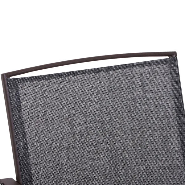 Outsunny Outdoor Glider Swing 2-Seat Independent Chairs Grey with Center Coffee Table - product image 7
