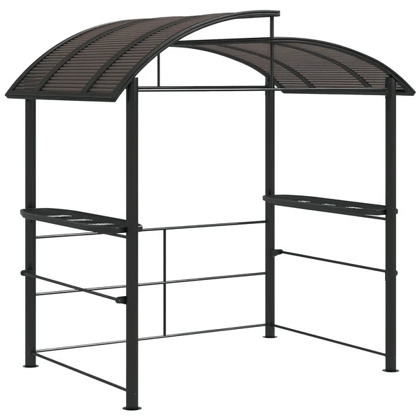 Outsunny Outdoor Grill Gazebo 8x5 with Vented PC Roof Side Shelves Canopy Shelter - product image 11