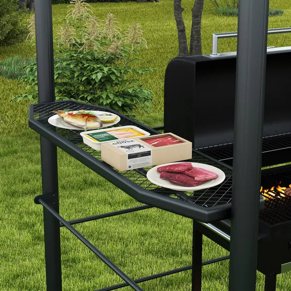 Outsunny Outdoor Grill Gazebo 8x5 with Vented PC Roof Side Shelves Canopy Shelter - product image 8