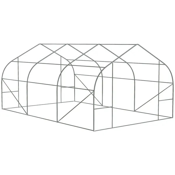 Outdoor High Tunnel Greenhouse, 11.5'x10'x6.5', Portable, with Windows, Deep Green - product image 9