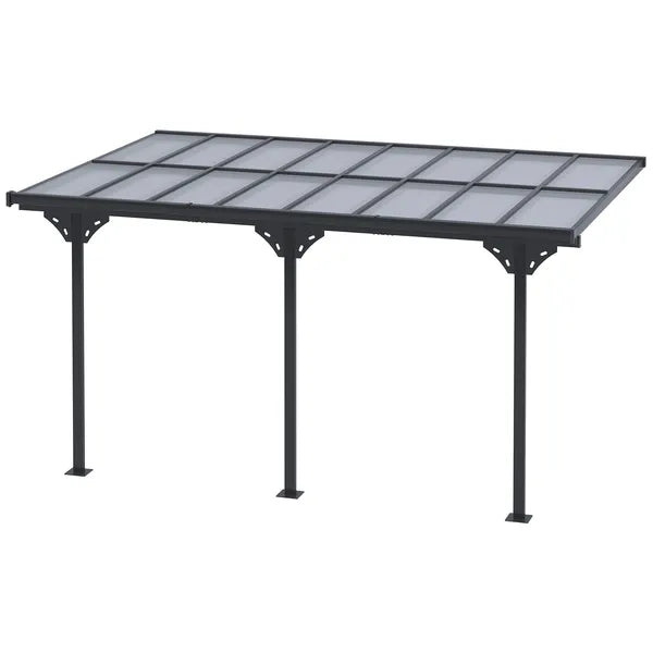 Outsunny Outdoor Pergola Patio Gazebo Awning UV Protection Adjustable Aluminum Frame 14.5x10 - product image 11
