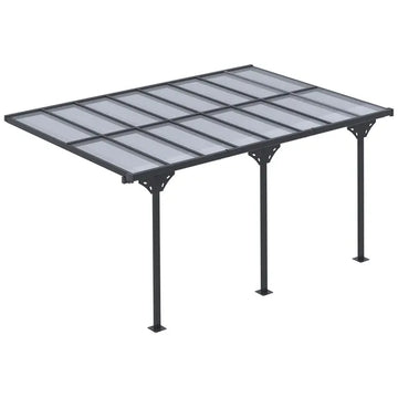 Outsunny Outdoor Pergola Patio Gazebo Awning UV Protection Adjustable Aluminum Frame 14.5x10 - product image 1