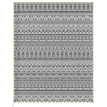 Outsunny Outdoor Rug Carpet with USB Lights Reversible Patio Rug with Carry Bag for Camping 10 ft x 8 ft - product image 1