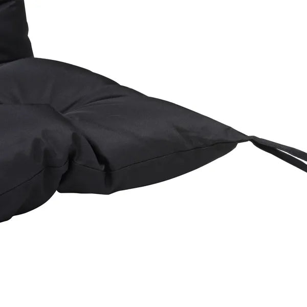 Outsunny Outdoor Seat Pads 3 Seater Bench Swing Chair Replacement Cushions Backrest Black - product image 9