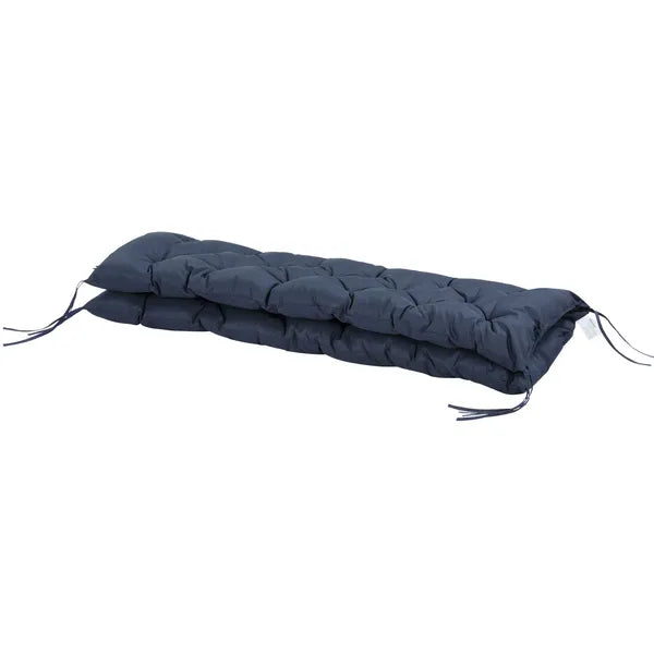 Outsunny Outdoor Seat Pads 3 Seater Bench Swing Chair Replacement Cushions Backrest Dark Blue - product image 9