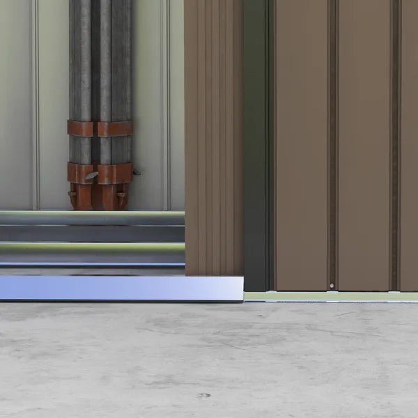 Outdoor Shed 7 x 4 Brown Garden Storage Organizer with Vents Sliding Doors for Patio Lawn - product image 9