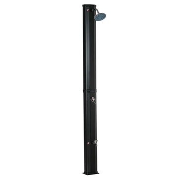 Outdoor Solar Heated Shower 9.2 Gallon with Rotating Head Black for Pool Patio - product image 1