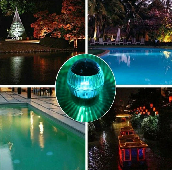 Solar Floating RGB LED Pond Pool Light with Color Changing Rotation - product view 16