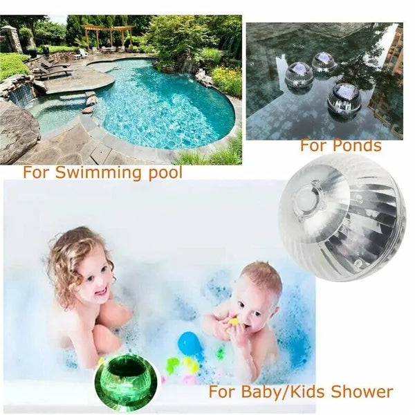 Solar Floating RGB LED Pond Pool Light with Color Changing Rotation - product view 15