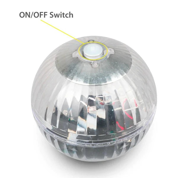Solar Floating RGB LED Pond Pool Light with Color Changing Rotation - product view 10