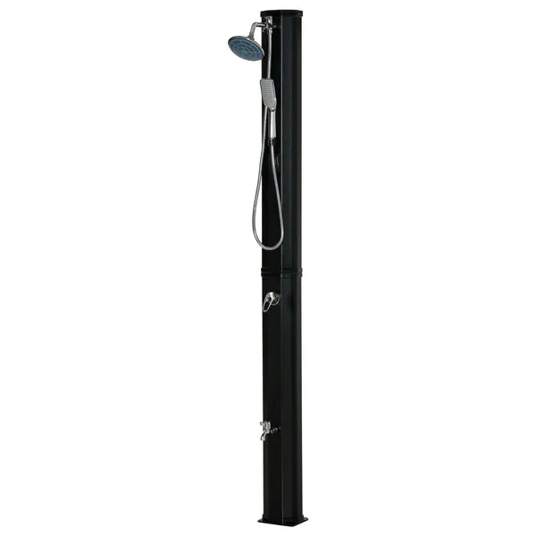 Outsunny 9.2 Gallon Outdoor Solar Shower with Rainfall and Handheld Spray Black - product image 11