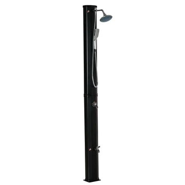 Outsunny 9.2 Gallon Outdoor Solar Shower with Rainfall and Handheld Spray Black - product image 1