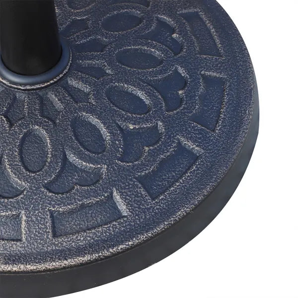 Outsunny Outdoor Umbrella Stand Base 17" 27 lbs, Round, Decorative Pattern, for Dia. 1.5", Dia. 1.89" Pole - Bronze - product image 8