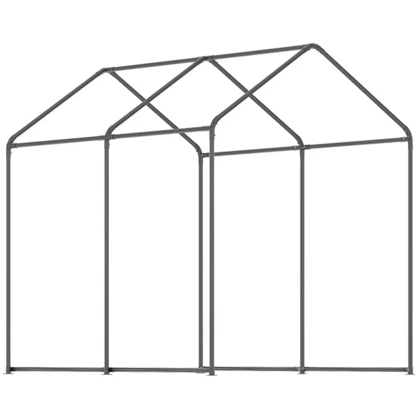 Outsunny Outdoor Walk-In Tunnel Greenhouse with Roll-up Windows, 2 Zippered Doors, and Weather Cover, 8' L x 6' W x 7.4' H - product image 8