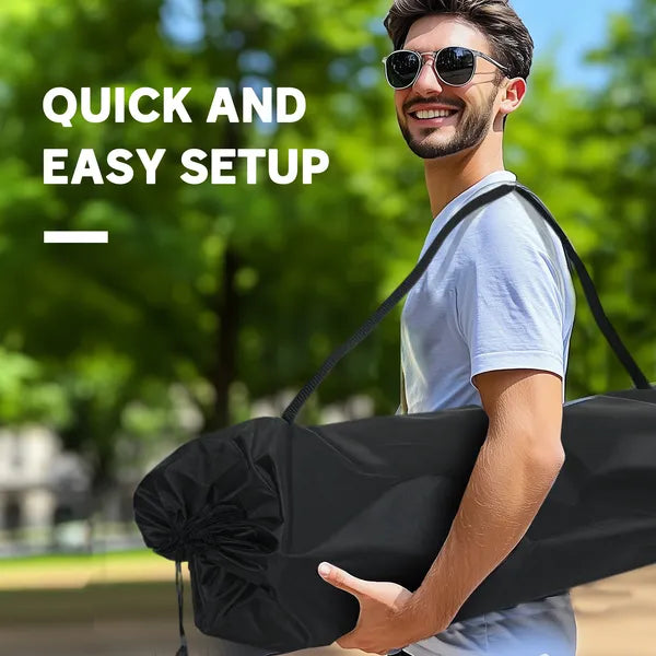 2 Person Padded Folding Camping Chair with Cup Holders and Carry Bag, Blue - product image 6