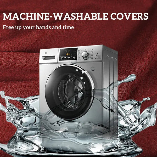Outsunny Patio Chair Cushions Set of 4 Round Seat Cushions for Dining Bistro Chairs Machine Washable, 15" x 15" x 3", Wine Red - product image 6