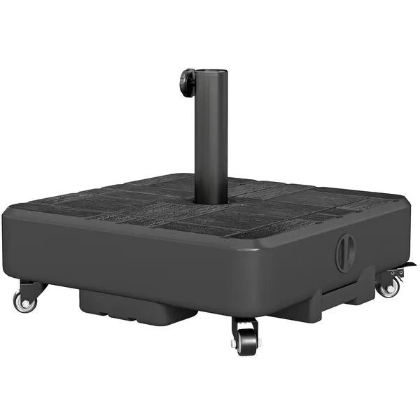 Outsunny Patio Umbrella Base Outdoor Umbrella Stand with Wheels for 1.5 Inch/1.9 Inch Poles - product image 1