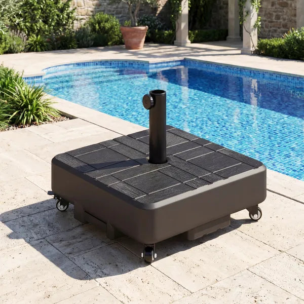 Outsunny Patio Umbrella Base Outdoor Umbrella Stand with Wheels for 1.5 Inch/1.9 Inch Poles - product image 10