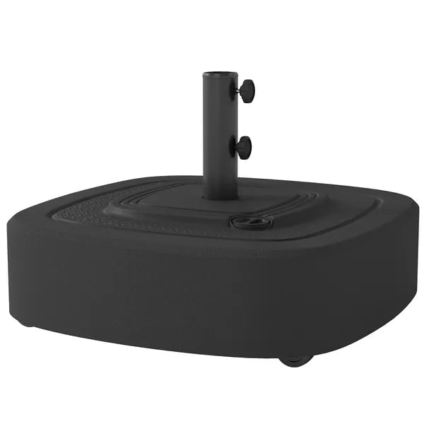 Outsunny Patio Umbrella Base Outdoor Umbrella Stand with Wheels for 1.5"/1.9" Umbrella Poles Black - product image 11
